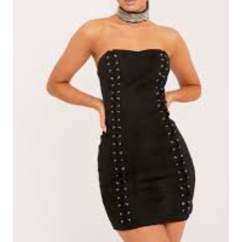 Black mini dress